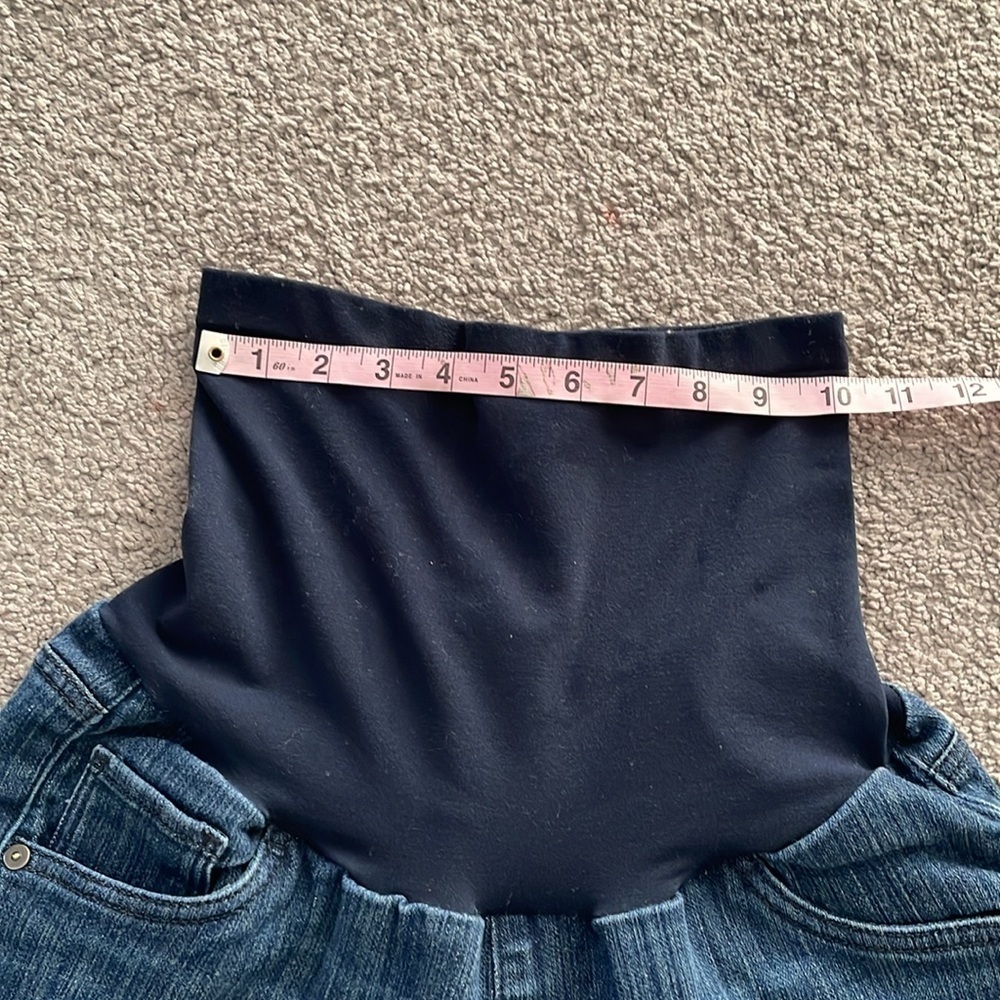 Oh Baby By Motherhood Maternity Pregnancy Jean Capris With Belly Band | Medium - Picture 5 of 11